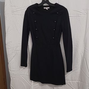 Women's Avec Les Filles Black Military Mini Dress Size XS